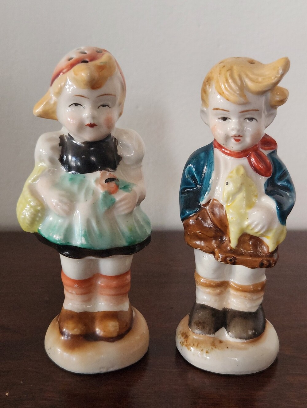 1940s Boy & Girl Salt & Pepper Shakers